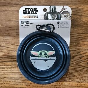 Star Wars Mandalorian Collapsible Pet Bowl BNIB